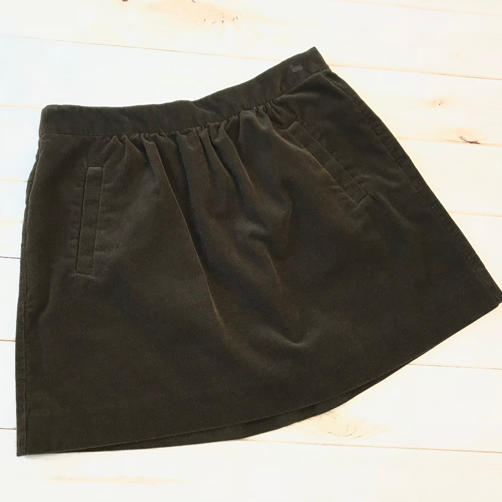 J.Crew Size 8 brown corduroy  mini skirt